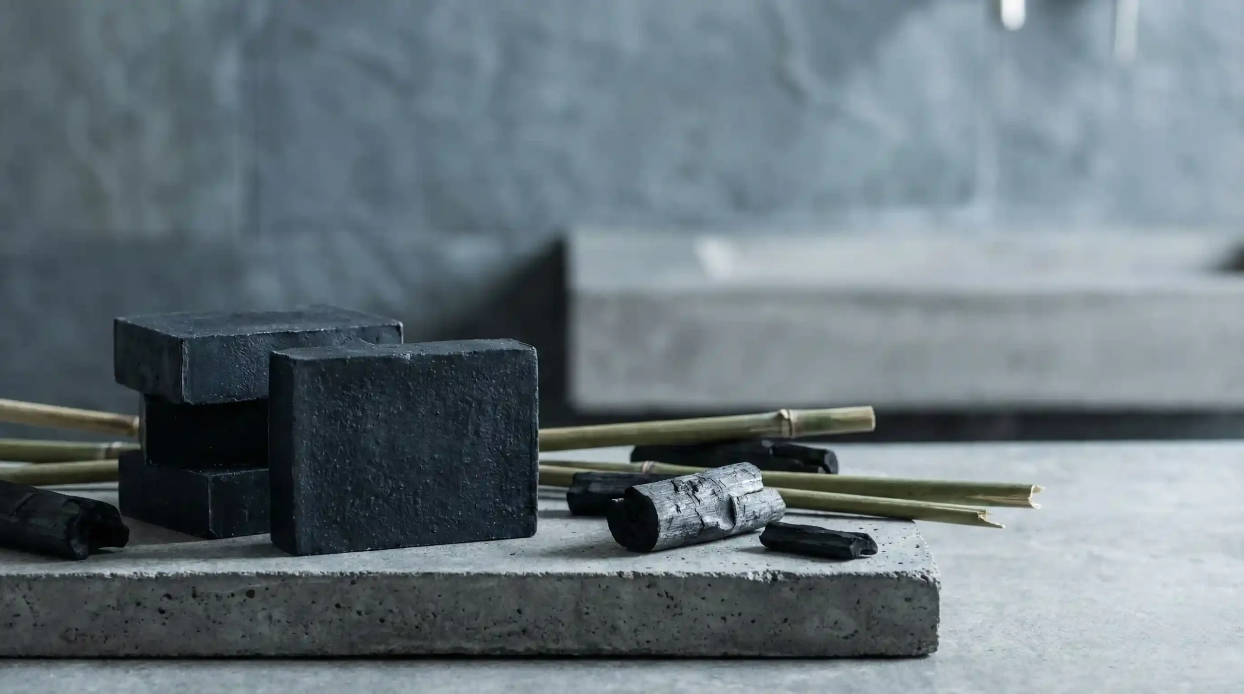 Charcoal and Bamboo handmade soap